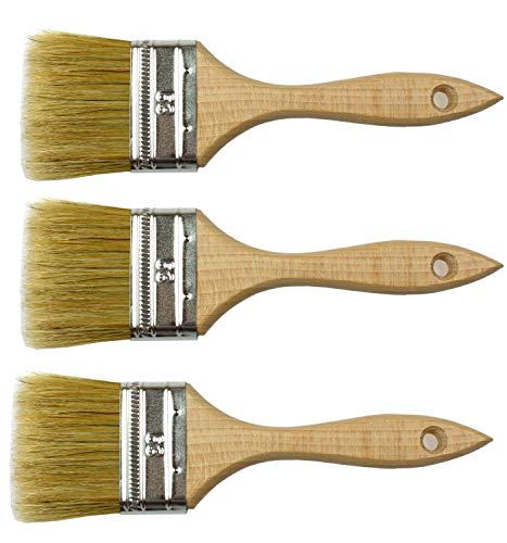 Peinture poils naturels Lot de 3 outils de 2,48 63 mm