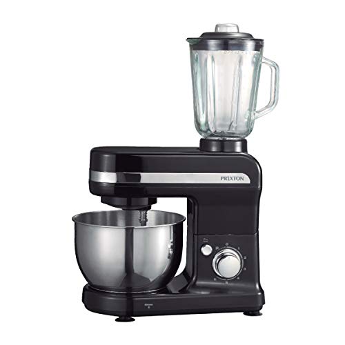 PRIXTON Batidora Amasadora KR110 Bol 4 litros Acero INOX. 3 Accesorios Incluidos Vaso Batidor Integrado PRIXTON Batidora Amasadora KR110 Bol 4 litros Acero INOX. 3 Accesorios Incluidos Vaso Batidor Integrado