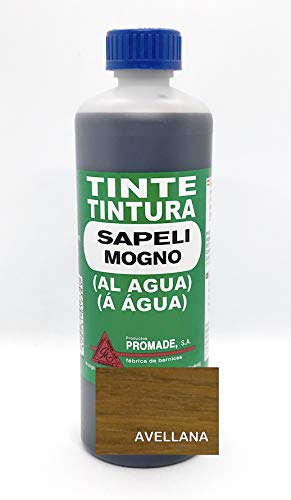 Promade - Tinte al agua para madera 500 ml (Avellana)
