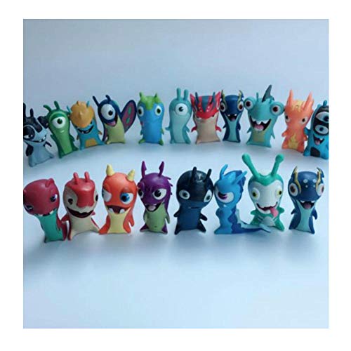 PsWzyze 24 Piezas/Lote Diferentes Dibujos Animados Anime Toys 5cm Slugterra PVC Modelo Juguetes Muñecas Niño Colección de Juguetes Decoración del hogar