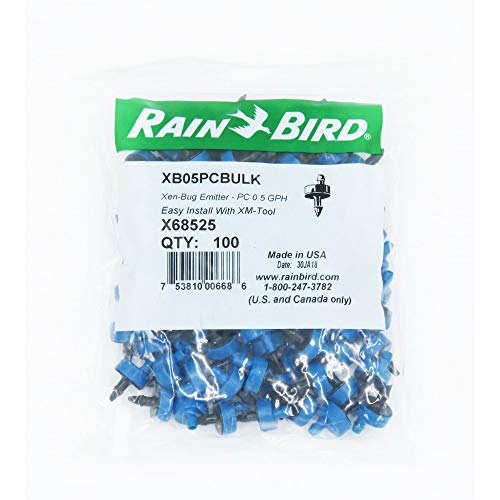 Rain Bird - Gotero autoperforante (regulador, 2 litros/h, 100 unidades)