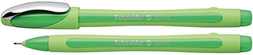 Schneider Xpress Fuerte, Pluma estilográficas, Tinta con base de agua, 0.8 mm, verde