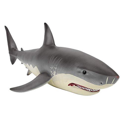 Simulación De Tiburón Shark Model Toy, Simulation Great White Shark Figure Modelo Wild Marine Ocean Creatures Animal Toy Regalo para niños Simulación De Tiburón Shark Model Toy, Simulation Great White Shark Figure Modelo Wild Marine Ocean Creatures Animal Toy Regalo para niños