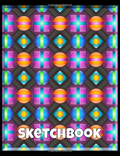 Sketchbook: Cool Rainbow Sketchbook (8.5x11)