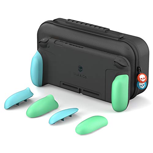 Skull & Co. GripCase Set: A Dockable Protective Case with Replaceable Grips [to fit All Hands Sizes] for Nintendo Switch - Animal Crossing