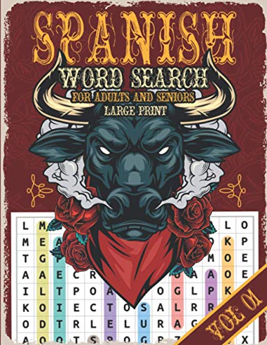 Spanish Word Search for Adults and Seniors Large Print Vol 01: 900 words to find - Sopa De Letras En Espanol Letra Grande Para Adultos y Mayores - Big ... Word Find - Best Christmas and birthday gift