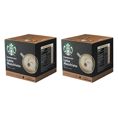 Starbucks Nescafé Dolce Gusto Latte Macchiato - Juego de 2 cápsulas de café, 2 x 12 cápsulas