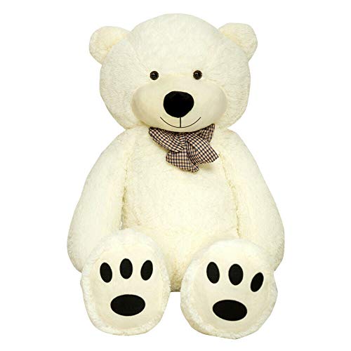 TEDBI Oso de Peluche Gigante 160cm | Crema | Gran Oso Gigante de Peluche de Juguete de Regalo de cumpleaños XXL Teddi Bear TEDBI Oso de Peluche Gigante 160cm | Crema | Gran Oso Gigante de Peluche de Juguete de Regalo de cumpleaños XXL Teddi Bear