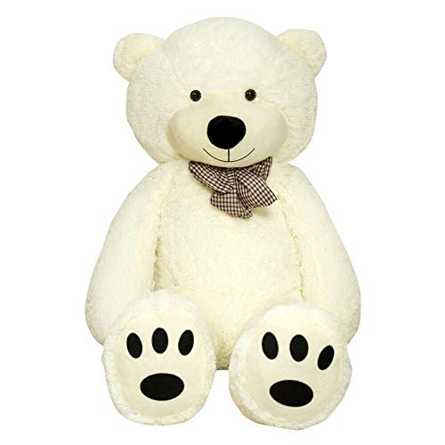 TEDBI Oso de Peluche Gigante 160cm | Crema | Gran Oso Gigante de Peluche de Juguete de Regalo de cumpleaños XXL Teddi Bear