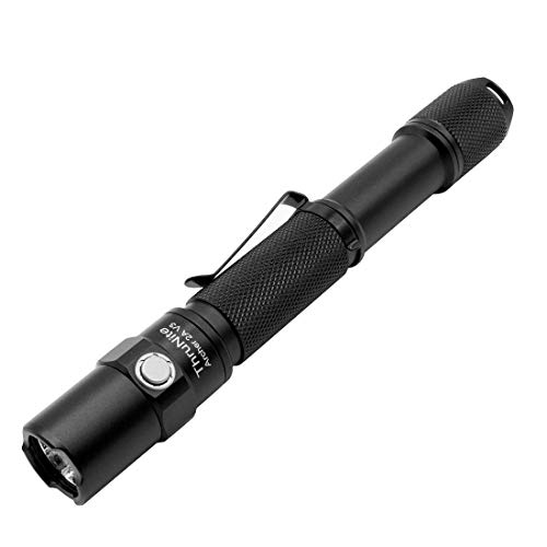 ThruNite® Archer 2A V3 500 Lumens, 2*AA Batteries, Long Runtime, Orange Peel Reflector, "U" Shape Tactical Thumb Groove, Stainless Steel Strike Bezel, Waterproof, 5-Mode, Memory Function, Firefly, Strobe, Reliable AA Flashlight! (Archer 2A V3 Neutral Whit