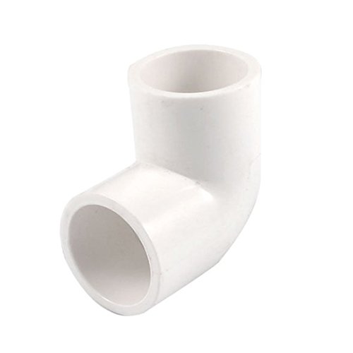 TOOGOO(R) 5 Piezas de Conectador del adaptador de Conexiones de la pipa del PVC de 20mm Diametro de 90 angulo Grado, Blanco