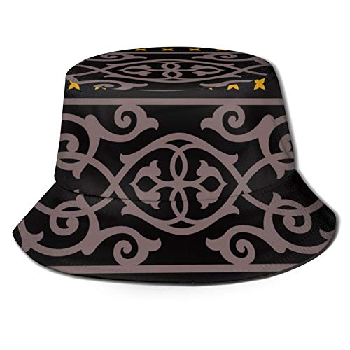 TTLUCKY Sombrero de Pesca,Borde sin Costuras Forjado de Hierro Dorado en,Senderismo para Hombres y Mujeres al Aire Libre Sombrero de Cubo Sombrero para el Sol TTLUCKY Sombrero de Pesca,Borde sin Costuras Forjado de Hierro Dorado en,Senderismo para Hombres y Mujeres al Aire Libre Sombrero de Cubo Sombrero para el Sol