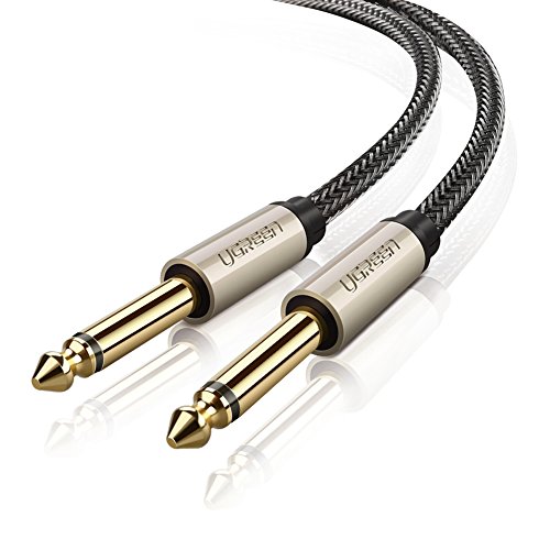UGREEN Cable Guitarra Eléctrica Professional, Cable Jack 6.35mm Instrumento Mono, 1/4" a 1/4"TS Cable Nylon Trenzado con Carcasa de Aleación de Zinc para Amplificador, Efecto Pedal, Bajo, Bass,2Metros UGREEN Cable Guitarra Eléctrica Professional, Cable Jack 6.35mm Instrumento Mono, 1/4" a 1/4"TS Cable Nylon Trenzado con Carcasa de Aleación de Zinc para Amplificador, Efecto Pedal, Bajo, Bass,2Metros