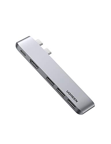 UGREEN HUB USB C Macbook Pro, Adaptador Macbook Pro Air a HDMI 4K, 3 USB 3.0 Puertos, USB C Thunderbolt 3 100W Power Delivery Carga para Macbook Air M1 2020 13'' 15'' Macbook Pro M1 16'' 2020 2019 UGREEN HUB USB C Macbook Pro, Adaptador Macbook Pro Air a HDMI 4K, 3 USB 3.0 Puertos, USB C Thunderbolt 3 100W Power Delivery Carga para Macbook Air M1 2020 13'' 15'' Macbook Pro M1 16'' 2020 2019