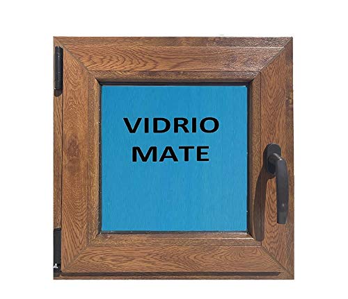 Ventana PVC 500x500 color Madera (Roble Dorado) oscilobatiente izquierda Climalit Mate Carglass
