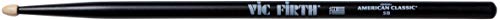 Vic Firth 5BB - Baqueta (5b, punta de madera), color negro Vic Firth 5BB - Baqueta (5b, punta de madera), color negro