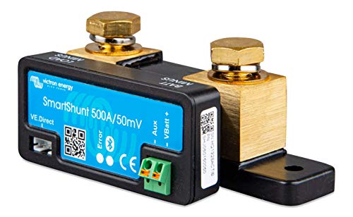 Victron Energy SmartShunt 500A - Monitor de batería sin Pantalla (Bluetooth SHU050150050)