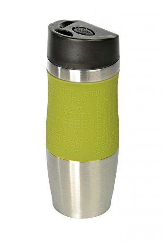 Wellgro® - Termo, 400 ml, acero inoxidable, sin BPA, vaso aislante, color a elegir verde