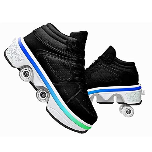 WJJ Patines Invisibles Patines En Línea Patines En Línea CARGA USB 2-IN-1 Zapatos Multiusos Con 7 Colores Cambiando Luces 4 Modos Niños Estudiantes Parte Patines De Rodillos Para Niños Patines de rued WJJ Patines Invisibles Patines En Línea Patines En Línea CARGA USB 2-IN-1 Zapatos Multiusos Con 7 Colores Cambiando Luces 4 Modos Niños Estudiantes Parte Patines De Rodillos Para Niños Patines de rued