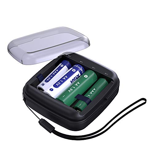 XTAR BC4 - Cargador de batería de litio tipo C recargable AA de 1,5 V con función de salida USB para cargador portátil NI-MH NI-CD, cargador AA con luz LED para emergencias