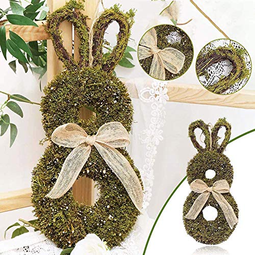 Ysimee Corona de Pascua Decoraciones 42.5?cm para Puerta Delantera, Adorno de Guirnalda de Conejito de Pascua Guirnalda de San Valentín Decoraciones de Puerta Delantera Corona Colorida Ysimee Corona de Pascua Decoraciones 42.5?cm para Puerta Delantera, Adorno de Guirnalda de Conejito de Pascua Guirnalda de San Valentín Decoraciones de Puerta Delantera Corona Colorida