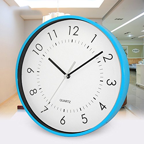 YUN&DSC Reloj de cuarzo de 20,32 cm (color: azul)
