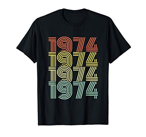 1974 año cumpleaños vintage regalo de cumpleaños Camiseta