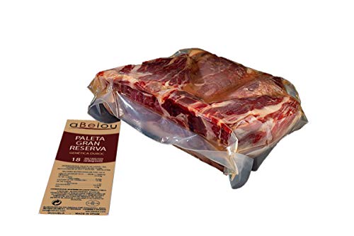 aBeiou. 1'15kg aprox Media Paleta JAMON DESHUESADO GRAN RESERVA DUROC PREMIUM. curación superior a 18–20 meses (jamón al vacío) fabricado en Guijuelo (Salamanca). Producto de la península Ibérica. aBeiou. 1'15kg aprox Media Paleta JAMON DESHUESADO GRAN RESERVA DUROC PREMIUM. curación superior a 18–20 meses (jamón al vacío) fabricado en Guijuelo (Salamanca). Producto de la península Ibérica.