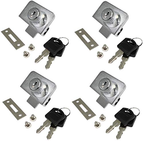 AERZETIX: 4X Cerraduras y Llaves para Puerta de Mueble en Vidrio Cristal Espejo 52/36mm C41396 AERZETIX: 4X Cerraduras y Llaves para Puerta de Mueble en Vidrio Cristal Espejo 52/36mm C41396