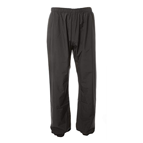 AGU GO Essential - Pantalones de lluvia unisex para hombre y mujer, resistentes al agua y al viento, transpirables, color negro, XXL