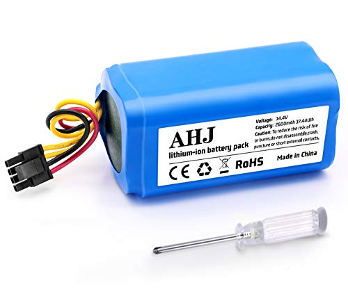 AHJ 14,4V 2600mAh Li-Ion Batería de Repuesto Compatible con Conga 1290, Conga 1390, Conga 1490 y Conga 1590 con Destornillador