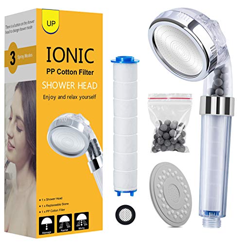 Alcachofa Ducha, Magichome Cabezal de Ducha, Alcachofa de Ducha con Filtro PP Algodón, 3 Modos Ahorro de Agua de Cabezal Ducha Desmontable Portátil Ducha Ionica Alcachofa Ducha, Magichome Cabezal de Ducha, Alcachofa de Ducha con Filtro PP Algodón, 3 Modos Ahorro de Agua de Cabezal Ducha Desmontable Portátil Ducha Ionica