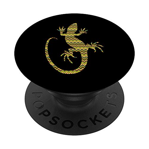 Años 80 Retro Lagarto Herptil Herpetología Herpetólogo PopSockets PopGrip: Agarre intercambiable para Teléfonos y Tabletas