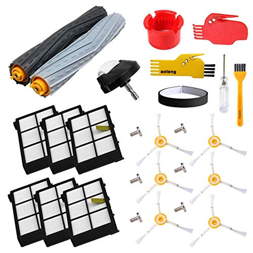 aotengou Accesorio para Irobot Roomba Serie 800 860 865 866 870 871 880 885 886 890 900 960 966 980 -Brocha Extractor de Escombros,Rueda de Rueda, Filtros y Cepillos aotengou Accesorio para Irobot Roomba Serie 800 860 865 866 870 871 880 885 886 890 900 960 966 980 -Brocha Extractor de Escombros,Rueda de Rueda, Filtros y Cepillos