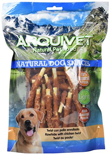 Arquivet Twist con pollo enrollado - Natural Dog Snacks - Snacks perros - 13 cm - 1 kg