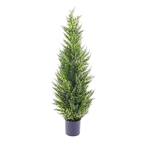 artplants.de Set 2 x Cedro Artificial en Tiesto de Cemento, 90cm - 2 Unidades de Árbol Artificial - Árbol Decorativo artplants.de Set 2 x Cedro Artificial en Tiesto de Cemento, 90cm - 2 Unidades de Árbol Artificial - Árbol Decorativo