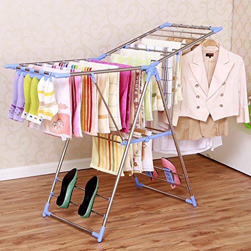 Bastidores de secado plegables bastidores de secado de acero inoxidable, bastidores de secado de balcón, bastidores de secado de ropa ( Tamaño : 82cm ) Bastidores de secado plegables bastidores de secado de acero inoxidable, bastidores de secado de balcón, bastidores de secado de ropa ( Tamaño : 82cm )