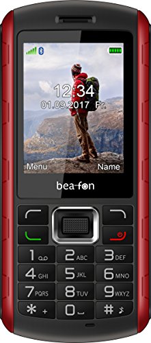 Beafon AL560 6,1 cm (2.4") 123 g Negro, Rojo Característica del teléfono - Teléfono móvil (Barra, 6,1 cm (2.4"), 1,3 MP, Bluetooth, 1450 mAh, Negro, Rojo)