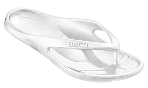 BECO Beermann GmbH & Co. KG Zehenslipper-90320, Chanclas Mujer, Blanco (Weiß 1), 37 EU