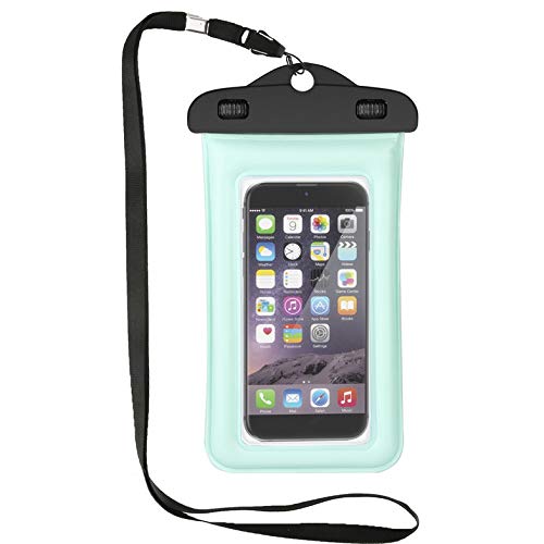 Bolsa de teléfono móvil de PVC Impermeable, Ligera y Universal de 5.5 Pulgadas con Parte Transparente Correa de Clip sellable con Cierre Giratorio Doble - Verde y Transparente Bolsa de teléfono móvil de PVC Impermeable, Ligera y Universal de 5.5 Pulgadas con Parte Transparente Correa de Clip sellable con Cierre Giratorio Doble - Verde y Transparente