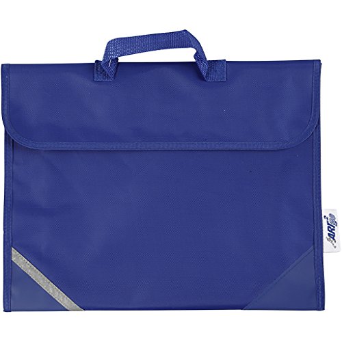Bolsa escolar, medidas 36x29 cm, profundidad 9 cm, azul, 1ud