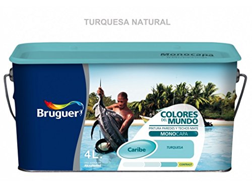 Bruguer 5160737 - Colores del mundo Caribe TURQUESA natural 4 L