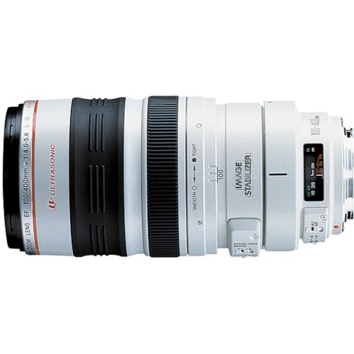 Canon EF 100-400mm f/4.5-5.6L IS USM - Objetivo para Canon (Distancia Focal 100-400mm, Apertura f/4.5, Zoom óptico 4X,estabilizador óptico, diámetro: 92mm) Color Blanco