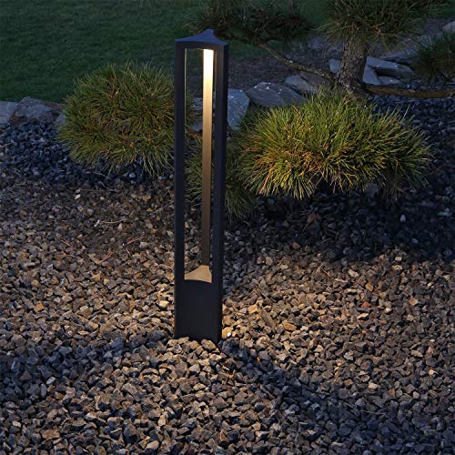 CLGarden ASL2 Lámpara de pie para exteriores LED de diseño lámpara de exterior de bolardo iluminación para jardín