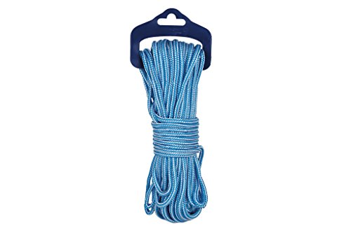 Cofan 08101143 Cordón para persianas, Blanco y azul, 5 mm x 25 m