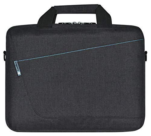 CoolBox COO-BAG14-1 maletines para portátil 35,6 cm (14") Bandolera Negro, Azul - Funda (Bandolera, 35,6 cm (14"), Negro, Azul)
