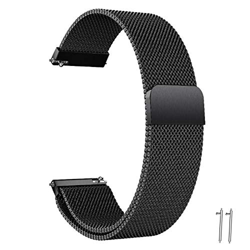 Correa Reloj 20mm 22mm Correa Milanesa Reloj de Acero Inoxidable Correa Malla Reloj Magnética Reemplazo de la Banda de Reloj de Pulsera de Acero Inoxidable para Hombres y Mujeres (Negro, 20mm) Correa Reloj 20mm 22mm Correa Milanesa Reloj de Acero Inoxidable Correa Malla Reloj Magnética Reemplazo de la Banda de Reloj de Pulsera de Acero Inoxidable para Hombres y Mujeres (Negro, 20mm)
