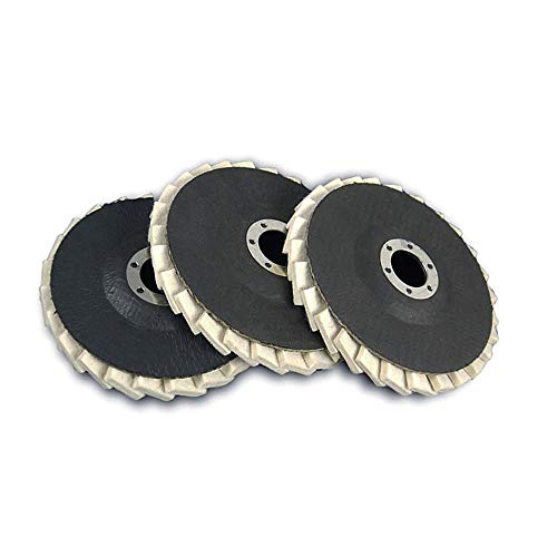 Discos de pulido 125 mm, discos de amoladora muelas, fieltro, arandela dentada (2 piezas)