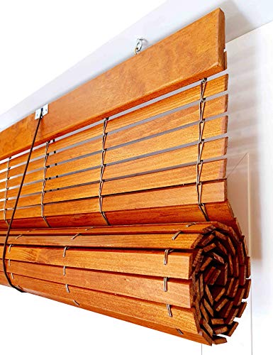 EB ESTORES BARATOS Persiana Alicantina Exterior/Persiana de Madera Exterior Enrollable. Contactaremos para su Ajuste sin Cargo. Medida Ancho X Alto Color: Avellana. Medidas: 152cm x 200cm EB ESTORES BARATOS Persiana Alicantina Exterior/Persiana de Madera Exterior Enrollable. Contactaremos para su Ajuste sin Cargo. Medida Ancho X Alto Color: Avellana. Medidas: 152cm x 200cm