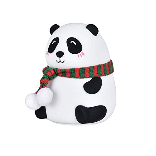 Eight Space LED Panda Lámpara,LáMpara De Panda Ligera con 7 Colores -Lámpara Panda Recargable USB Navidad, Halloween, cumpleaños, Regalos de San Valentín